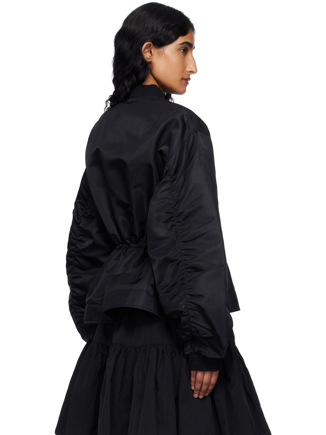 Black Birdie Bomber Jacket - 3