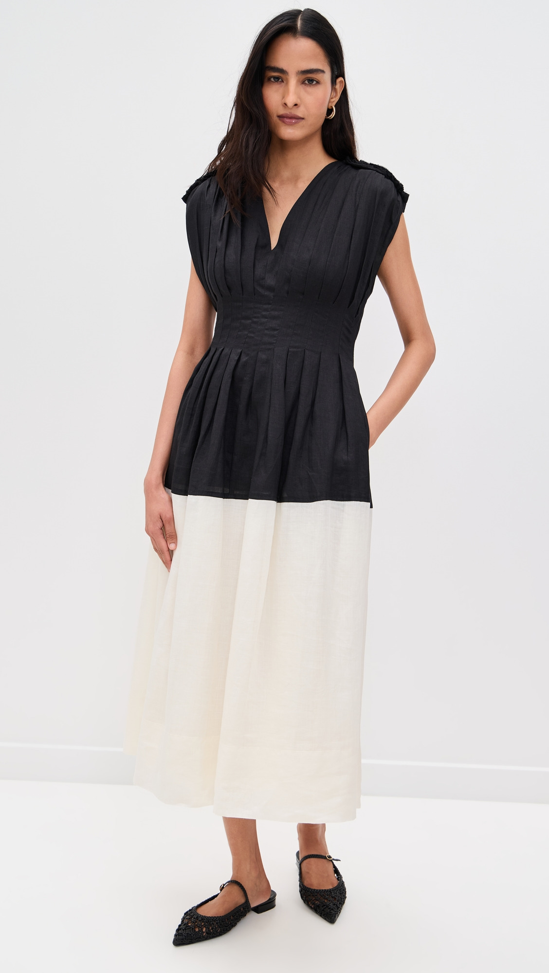 Nicola Ramie Tank Midi Dress - 6