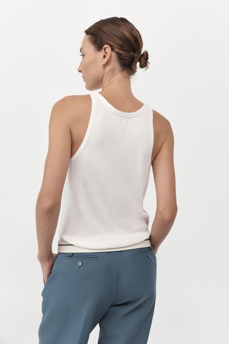 Organic Cotton Everyday Tank - White 3