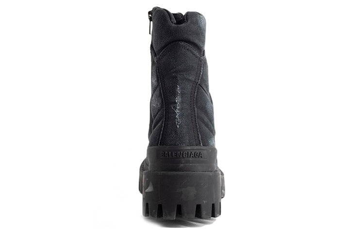 (WMNS) Balenciaga Combat Strike 20mm Boots 'Washed Black Cotton' 694060W2H111000 - 5
