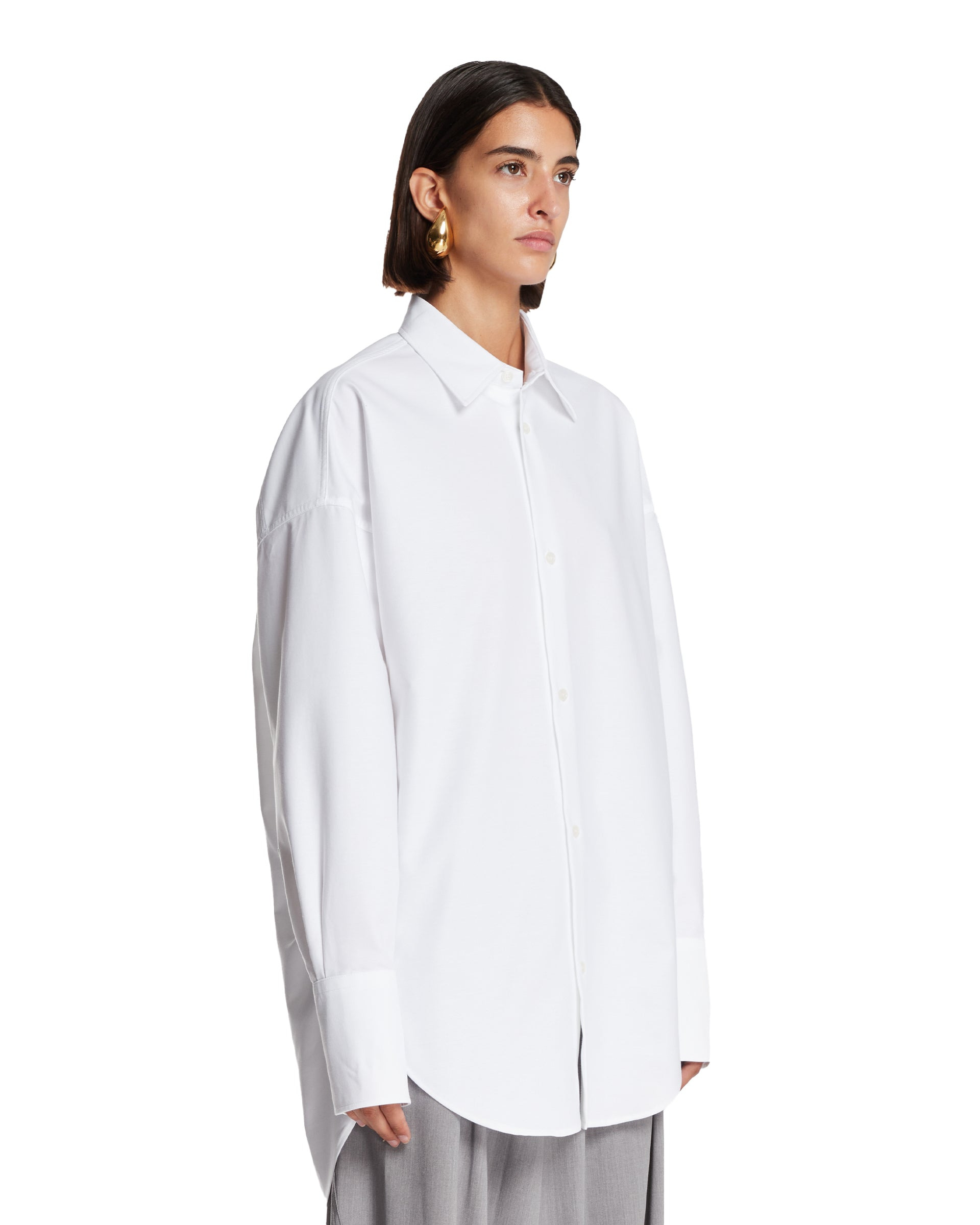White Cotton Shirt - 4