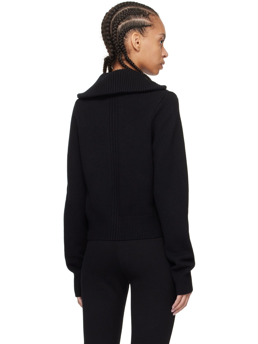 Black Zip Sweater - 3