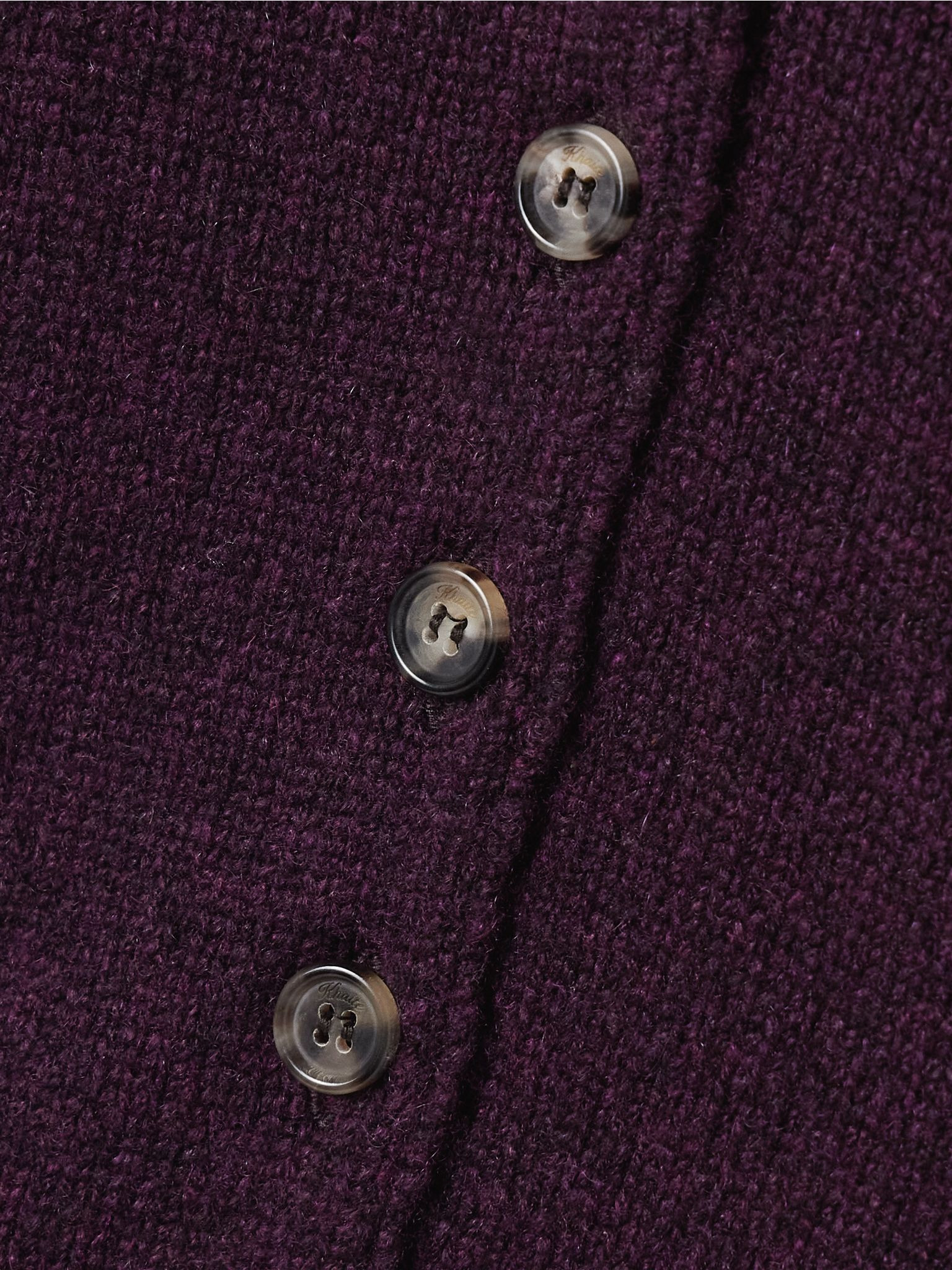 Everheart cashmere cardigan Burgundy - 4