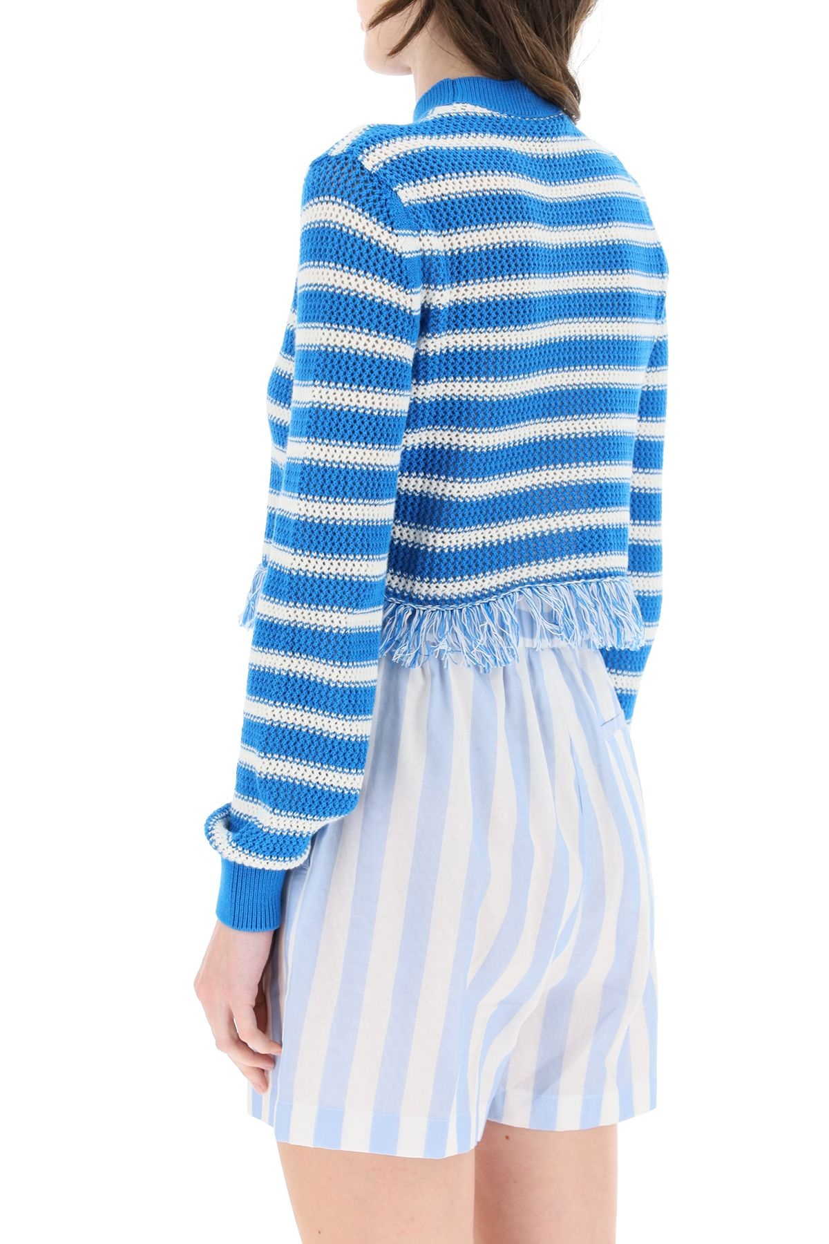 FRINGED STRIPED SWEATER - 4