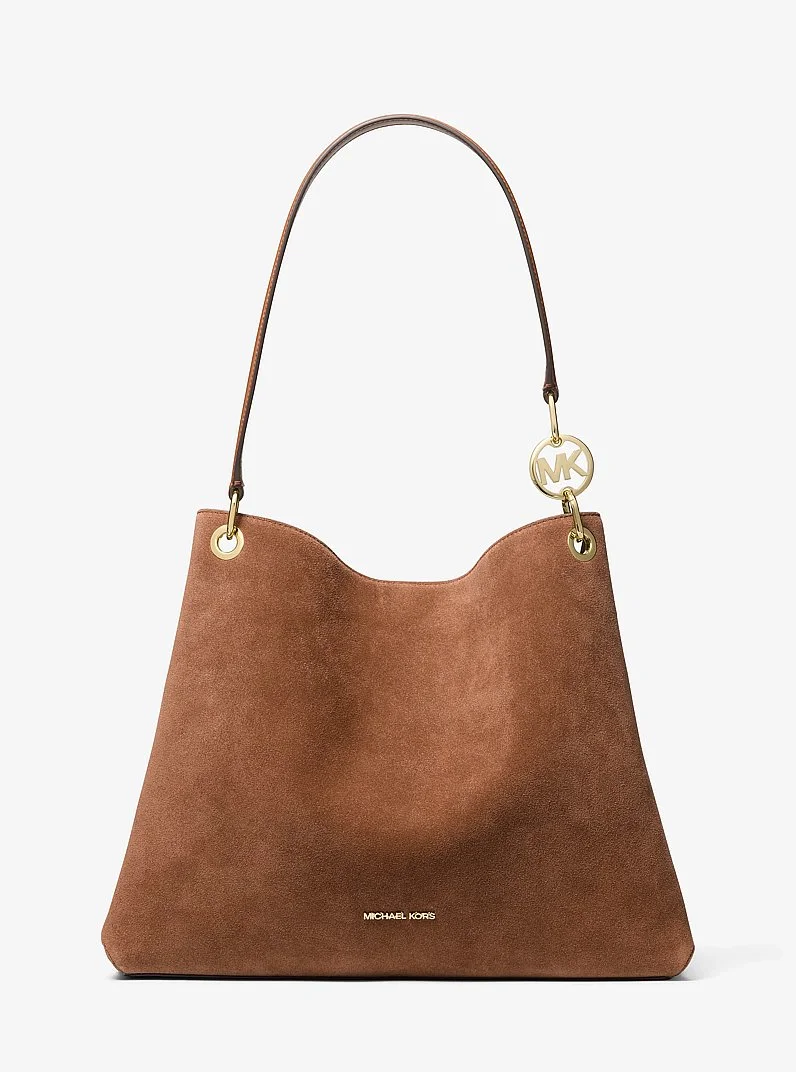 Christina Large Suede Shoulder Bag - 1