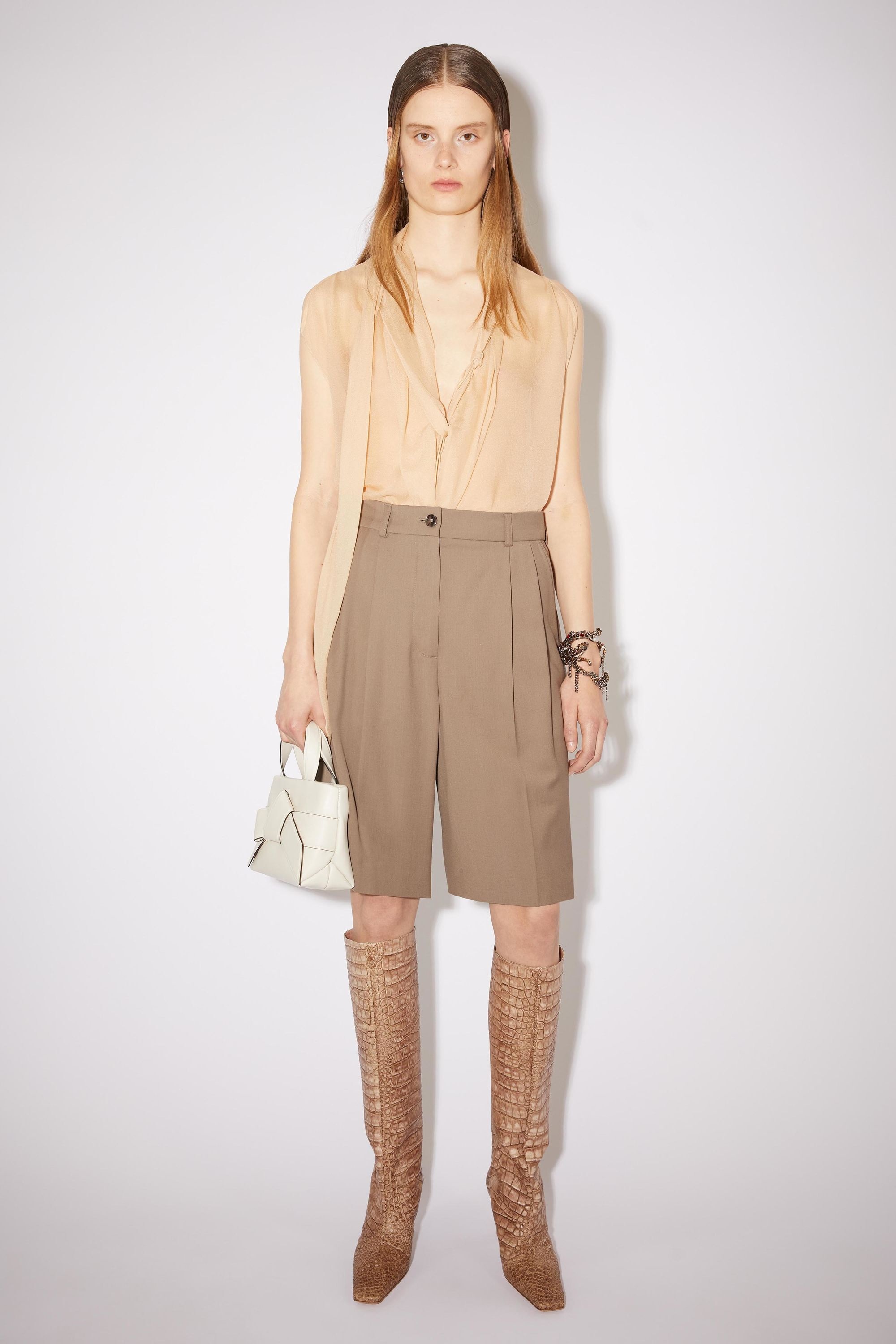 Tailored shorts - Taupe grey - 2