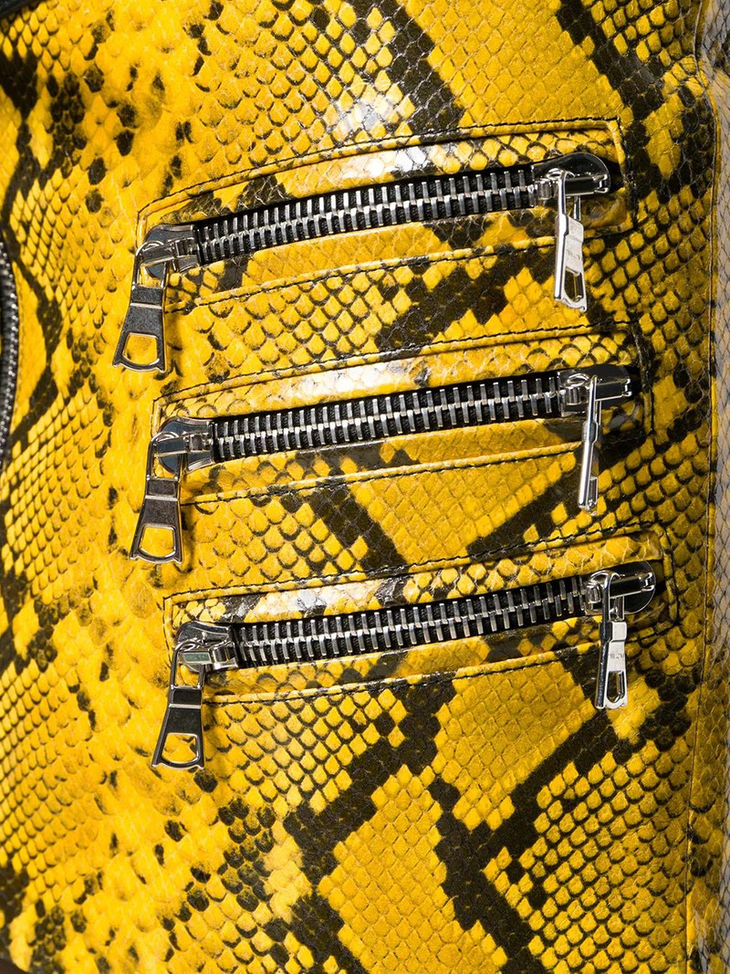 snake-effect mini skirt 5