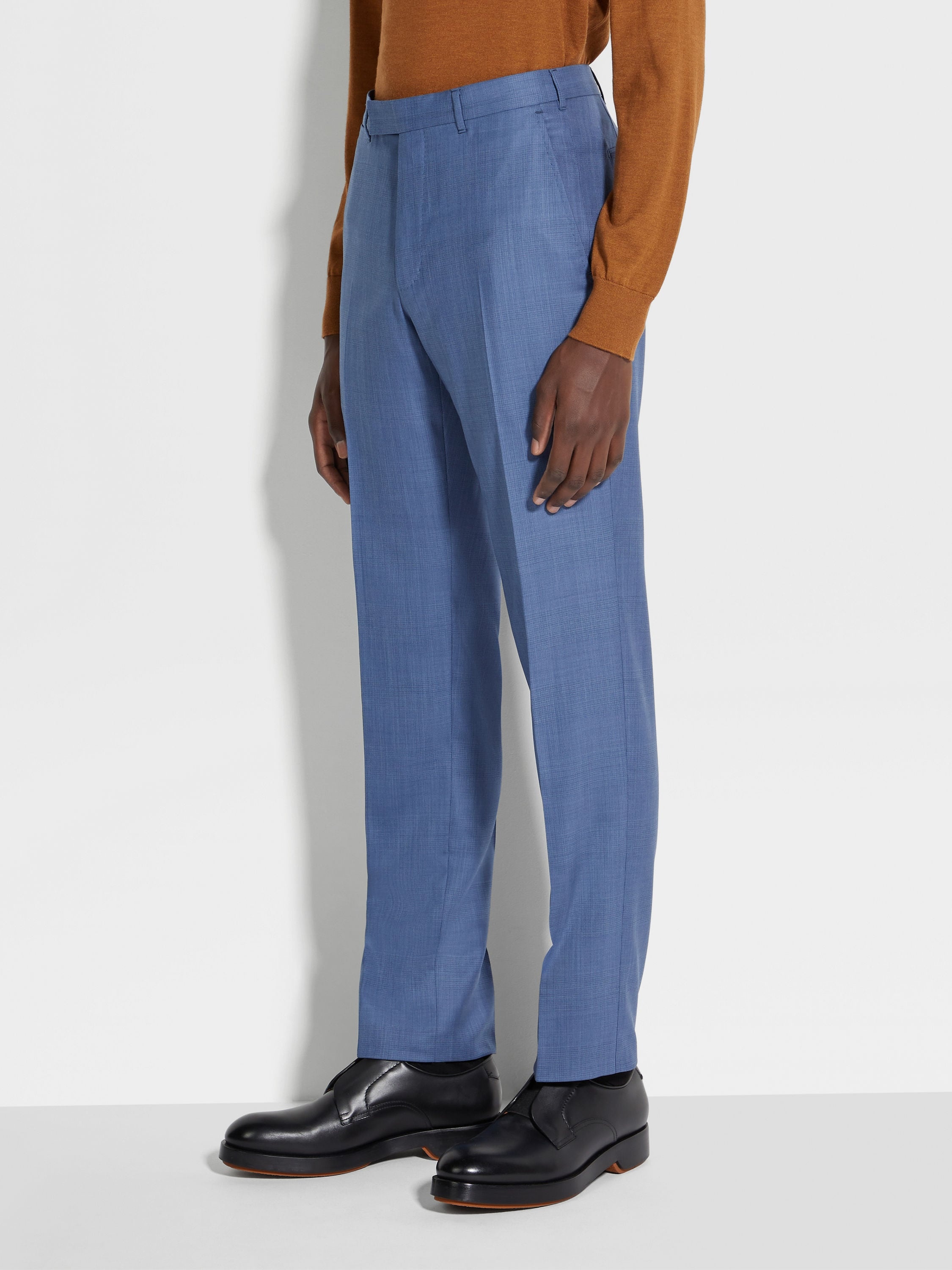 AVIO BLUE CENTOVENTIMILA WOOL SUIT - 5