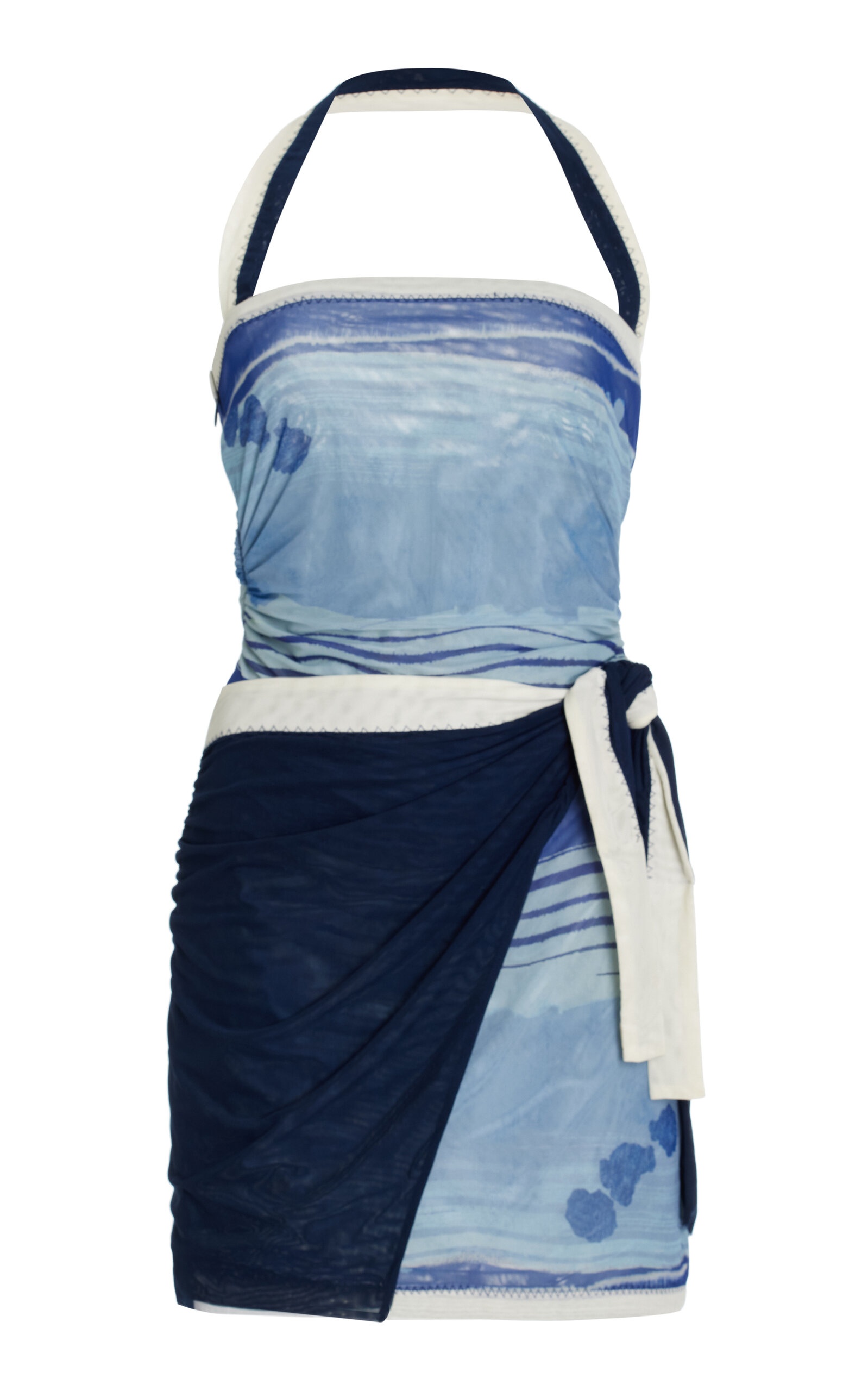 Breeze Printed Mini Dress blue - 1