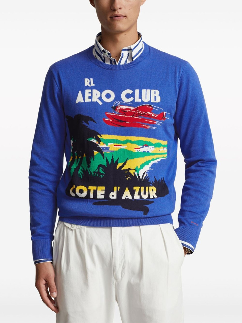intarsia-knit cotton jumper 3