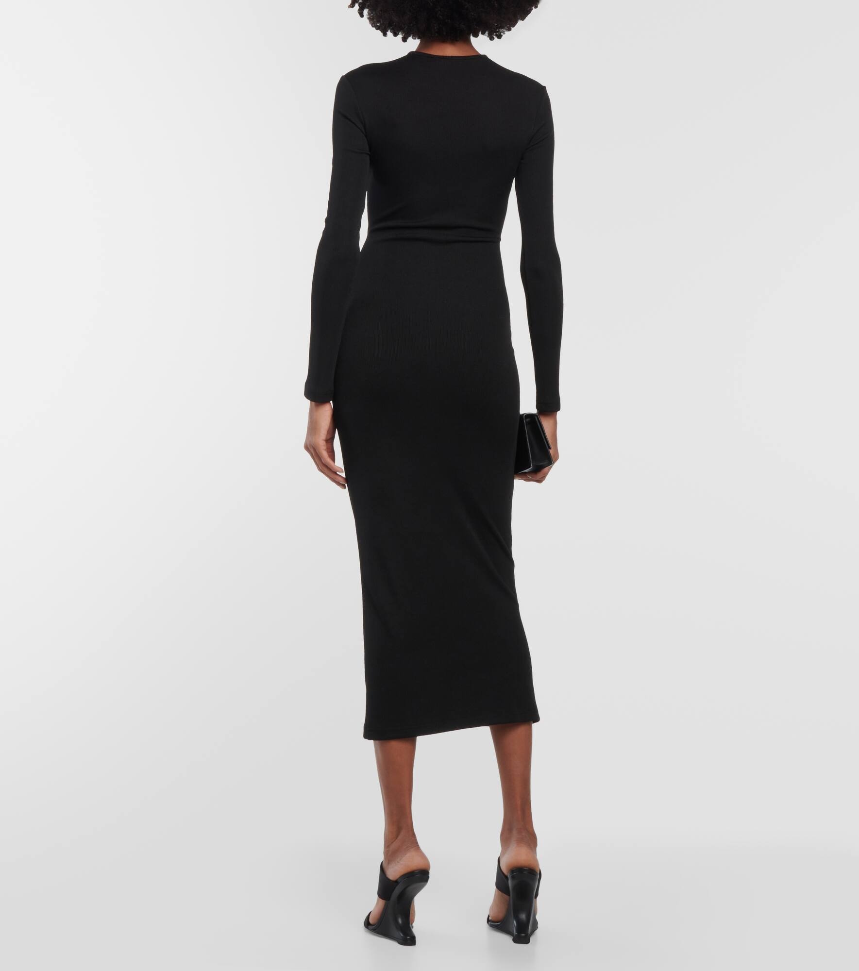 Orbit cutout jersey midi dress - 3