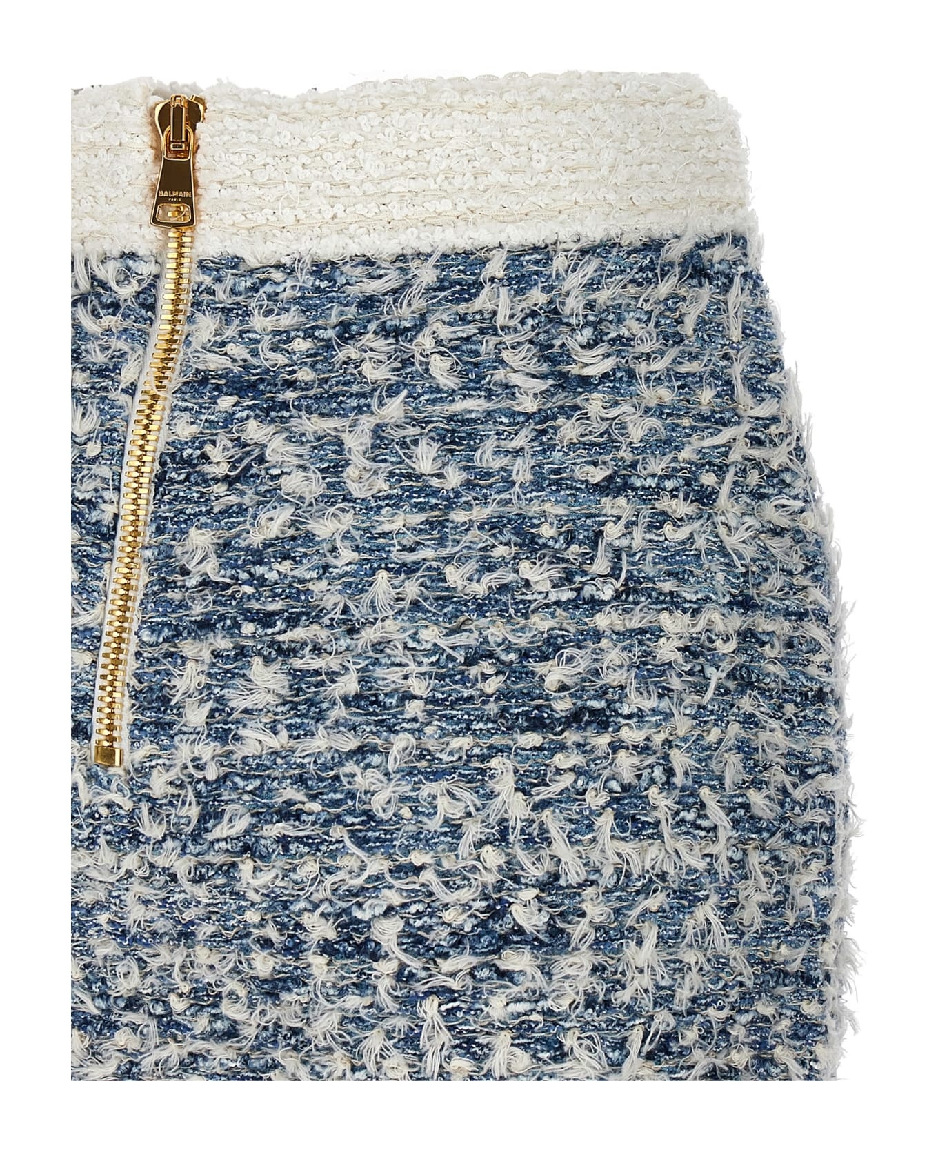 Fringed Tweed Skirt - 4