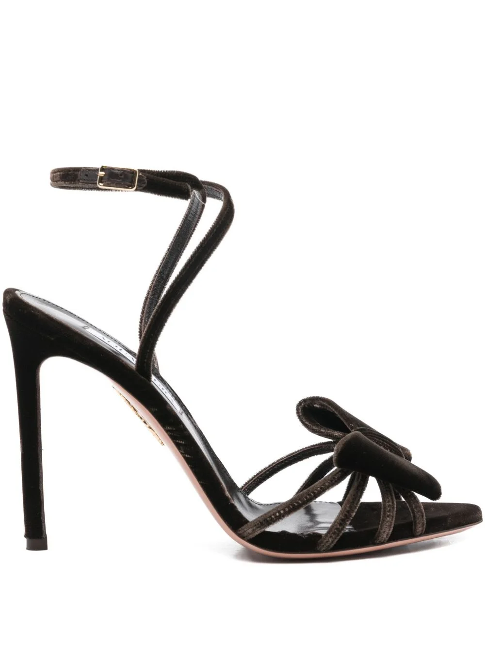 105mm bow ankle-strap sandals - 1