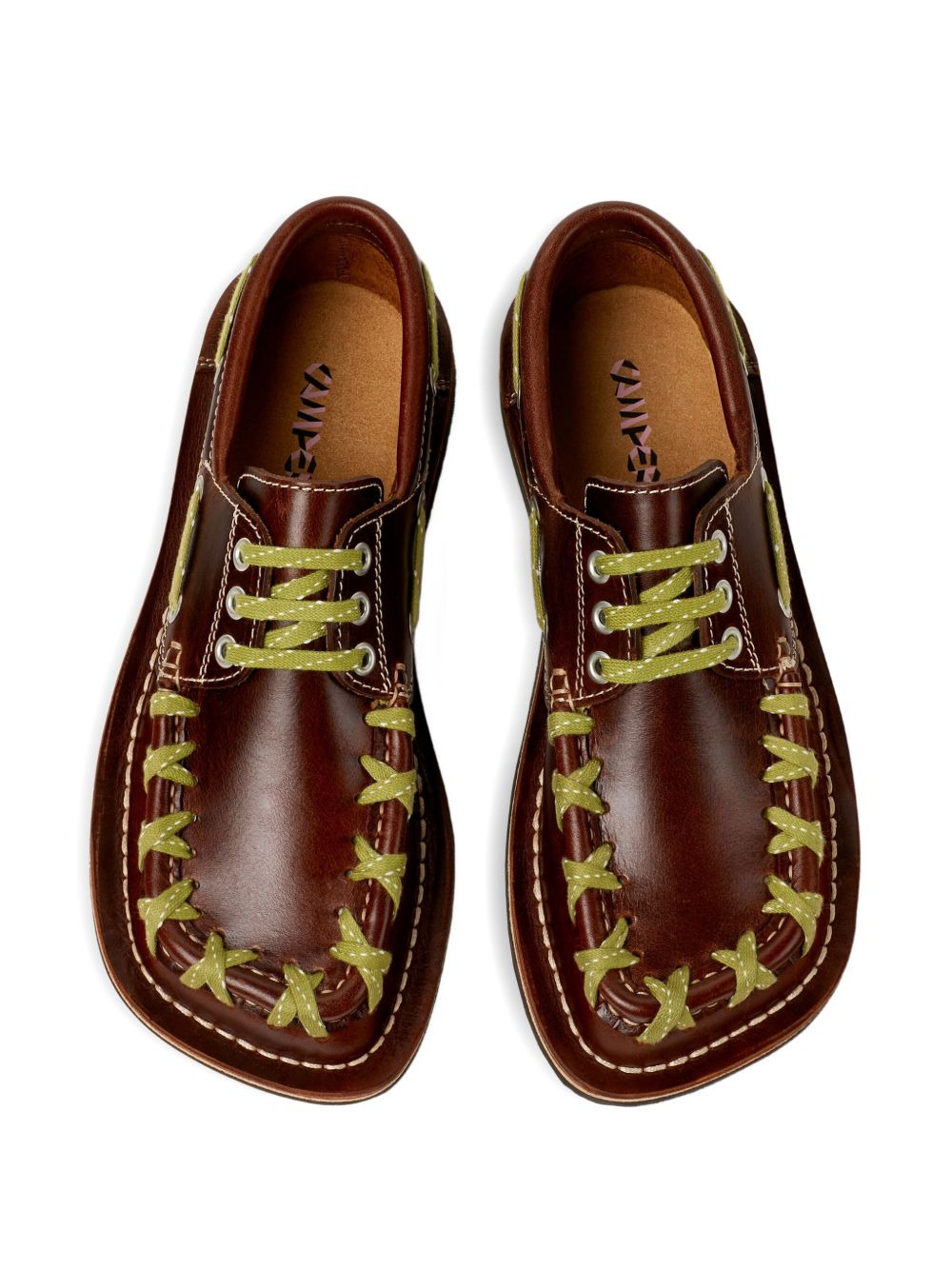 Eki leather lace-up boat shoes - 4