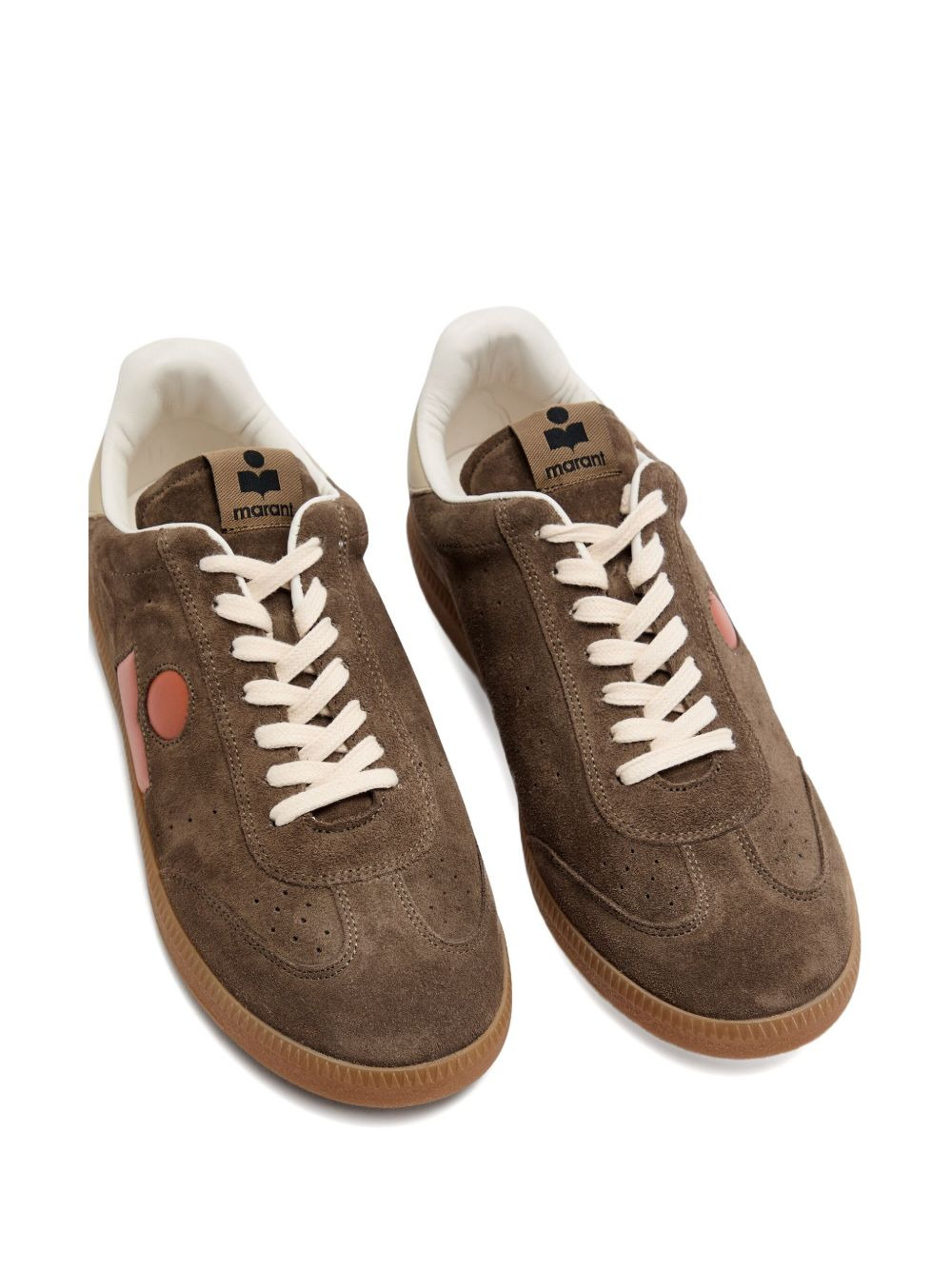 Bryce suede  leather-panel sneakers - 4