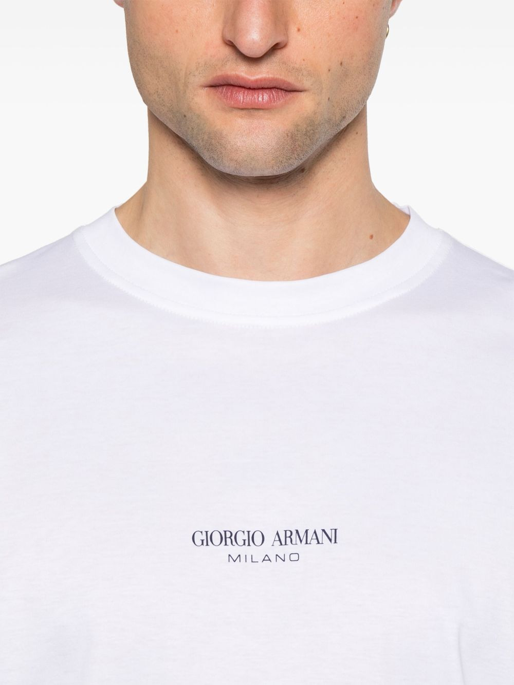 Giorgio Armani Men T-Shirt With Logo - 3