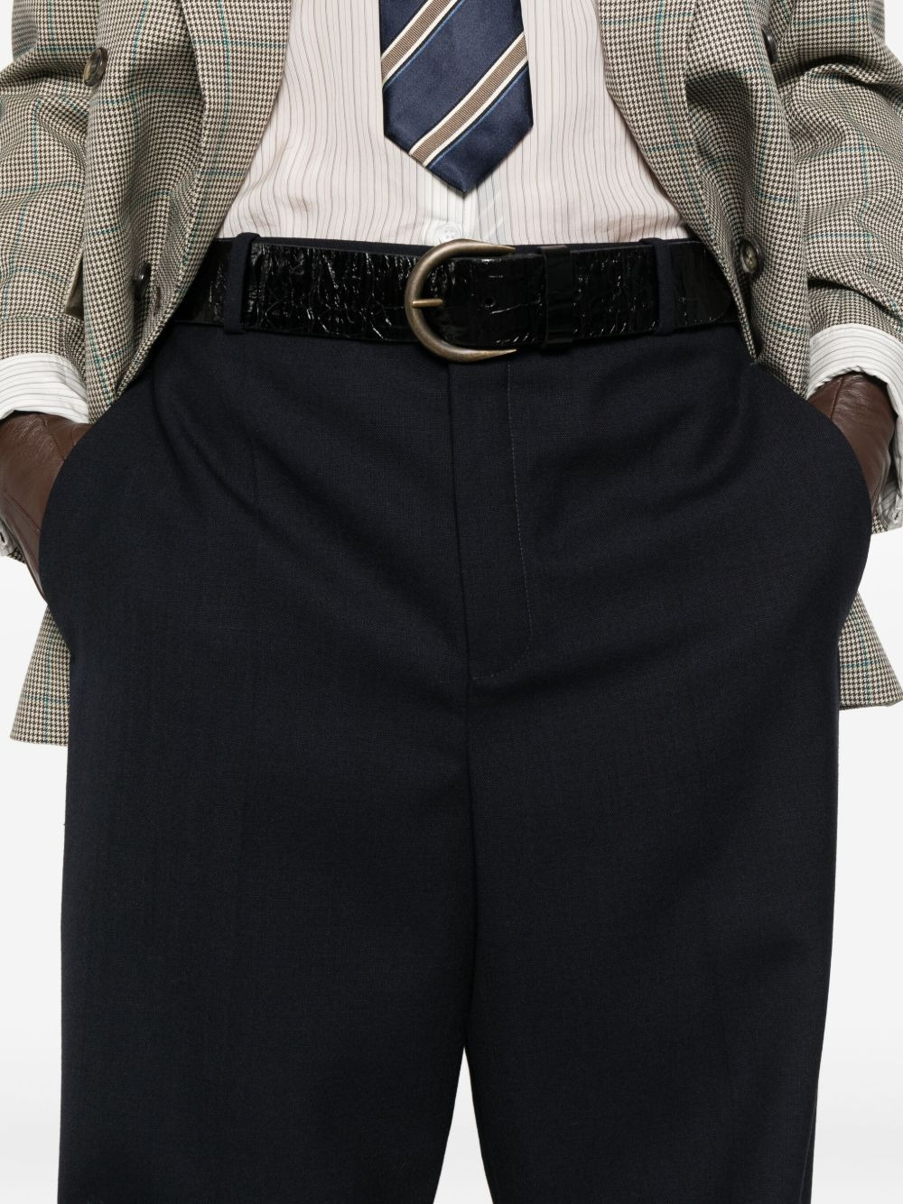wool tailored trousers - 5