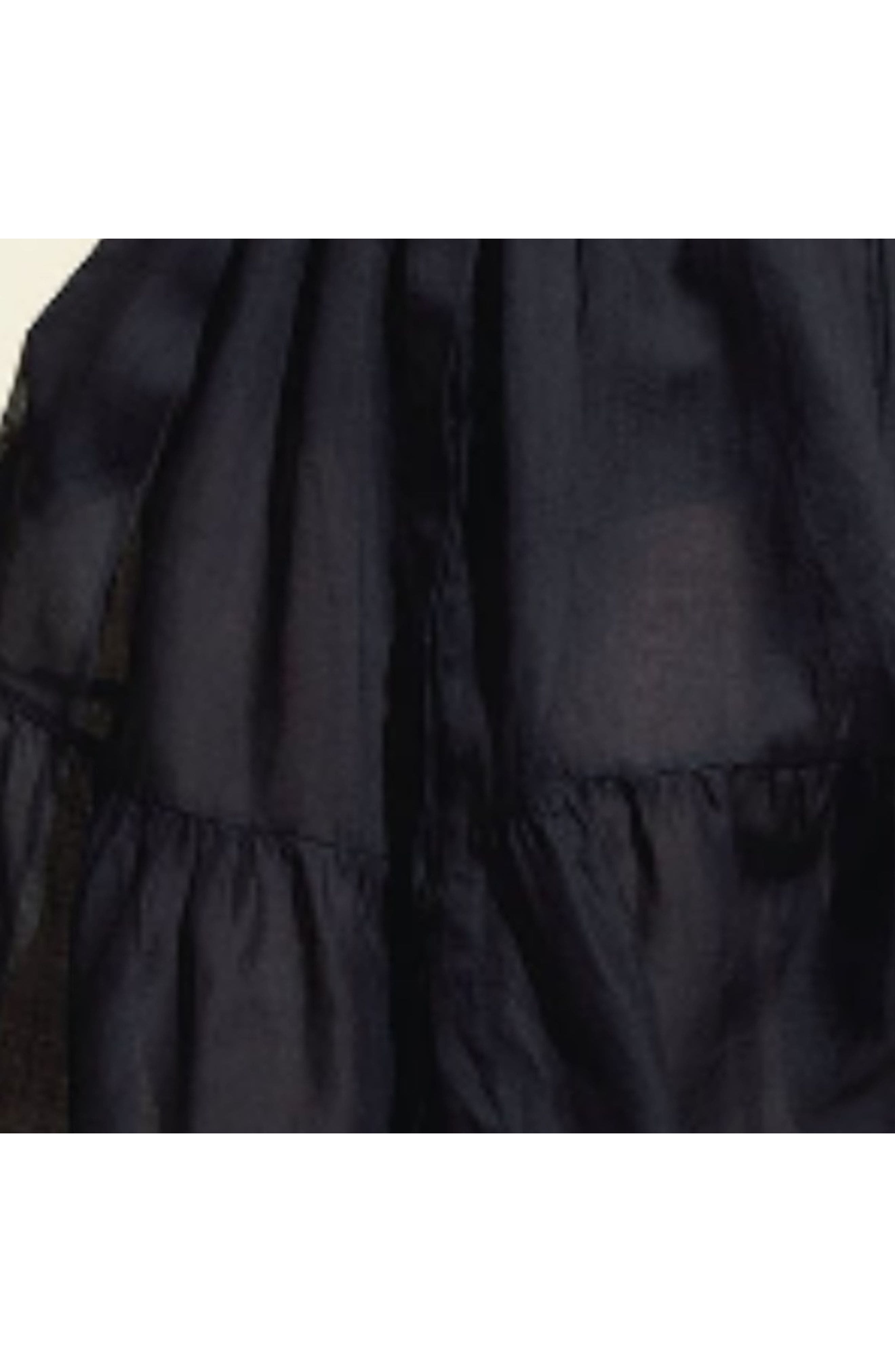 Cynthia Rowley Ramie Midi Pintuck Kaftan in Black at Nordstrom - 5