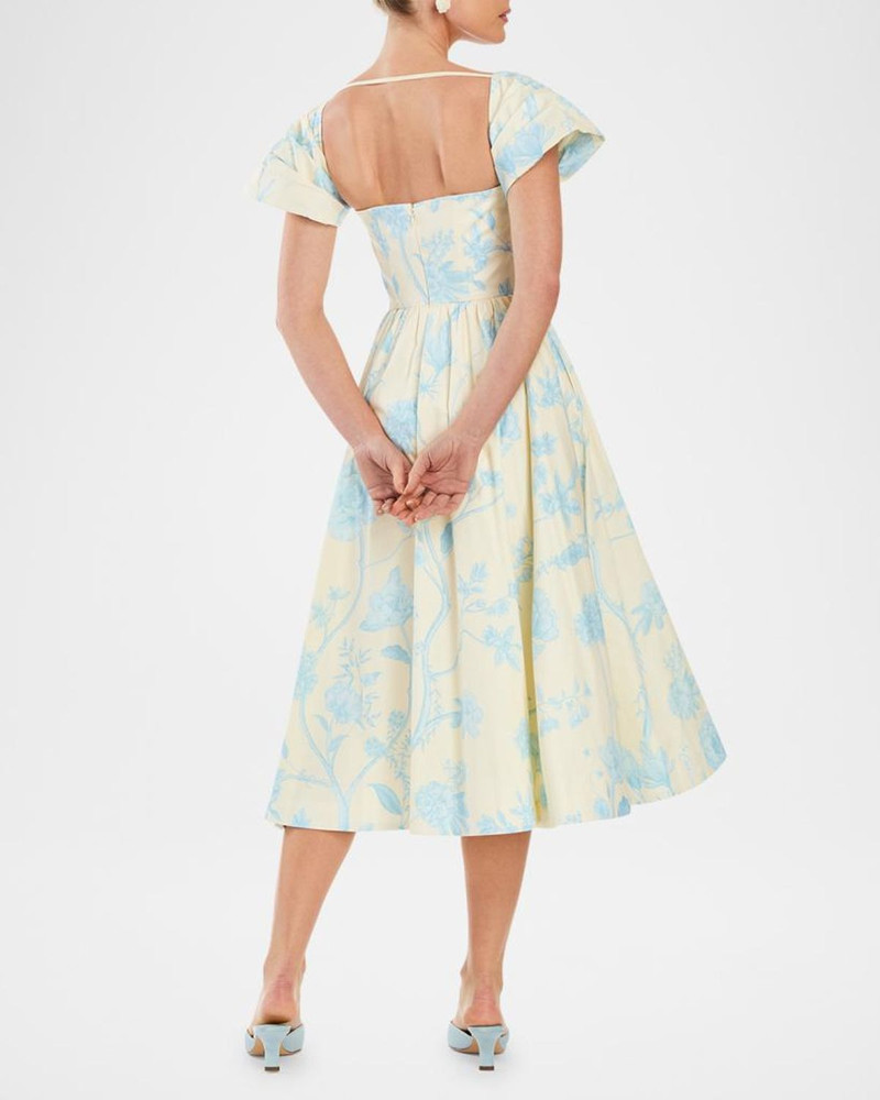 Odette Off-Shoulder Cotton Midi Dress 3