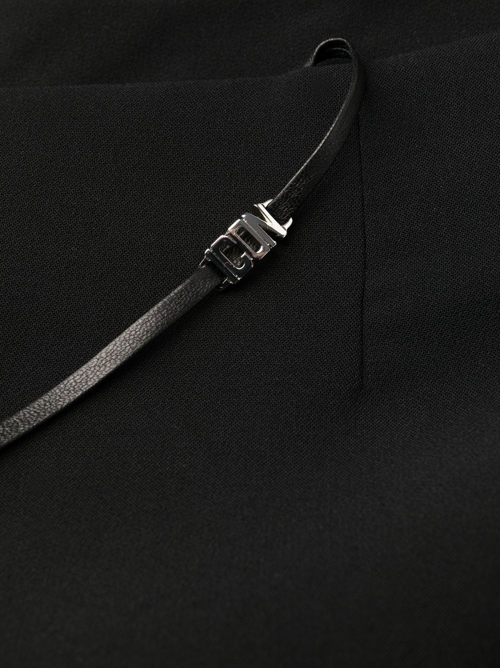 strap-detail flared trousers - 5