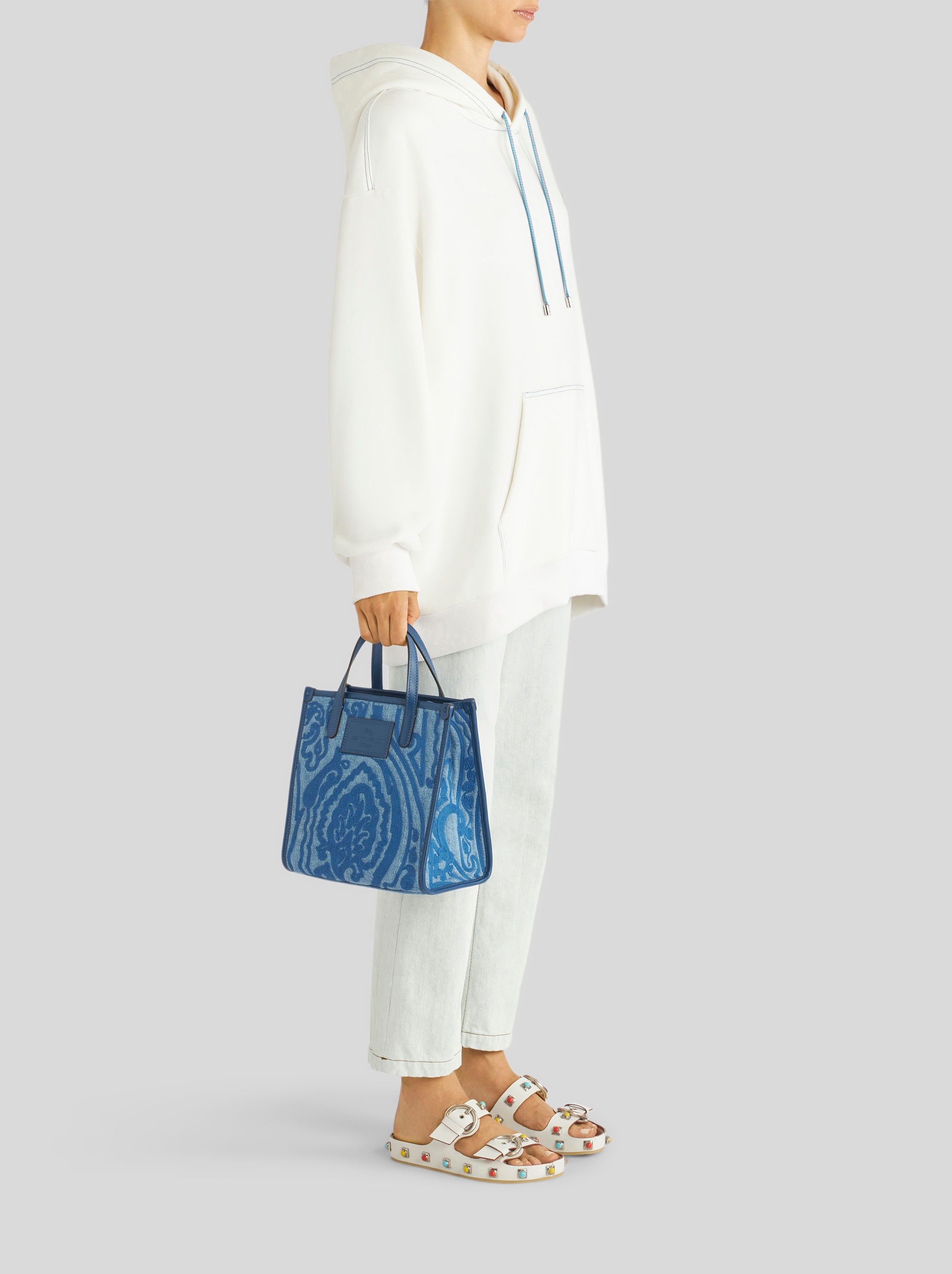 MINI DENIM SHOPPING BAG - 2