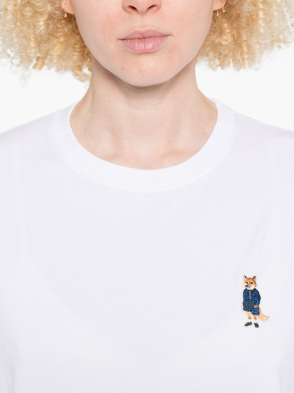 Dressed Fox embroidered T-shirt - 5