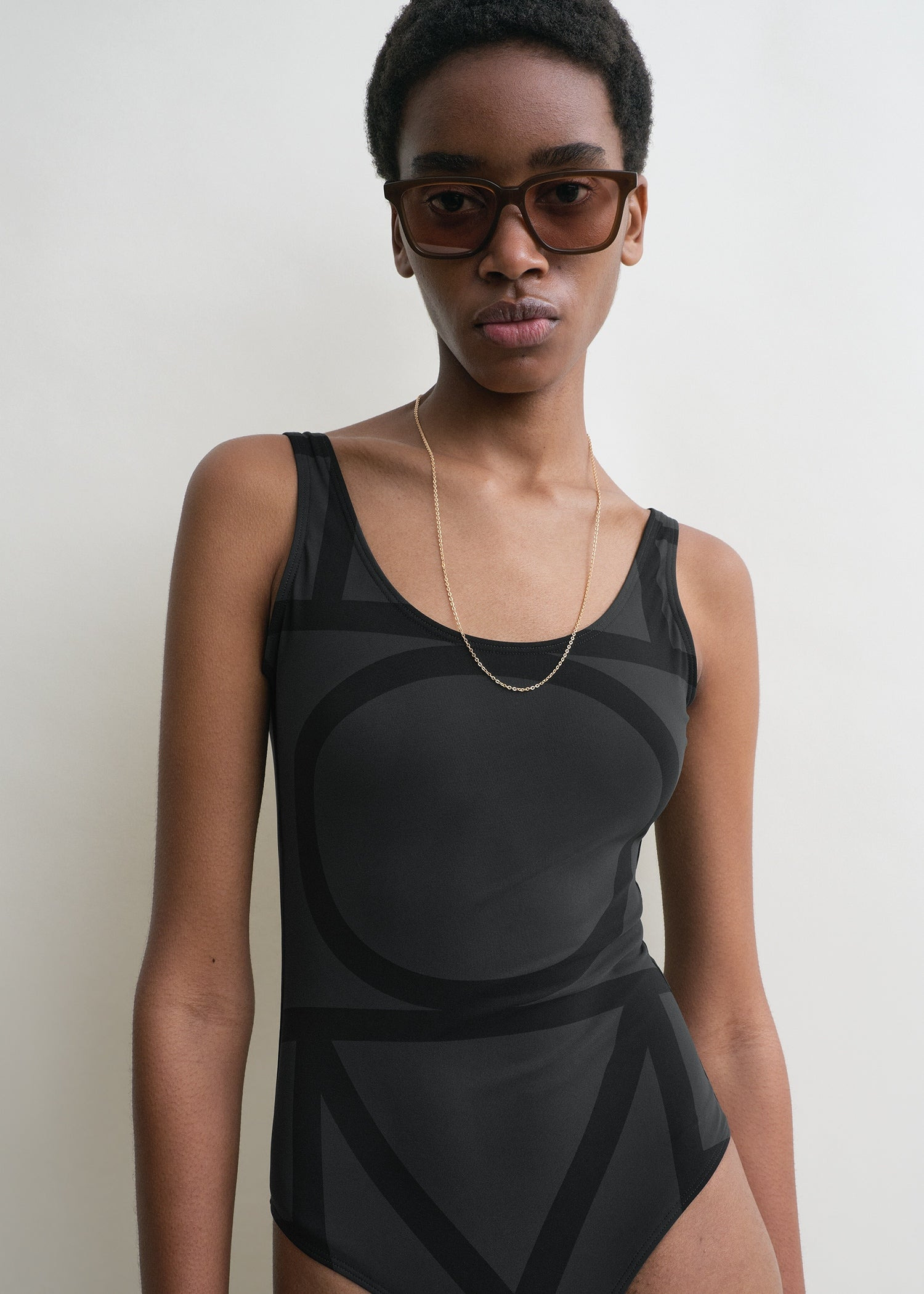 Monogram swimsuit black/black - 5