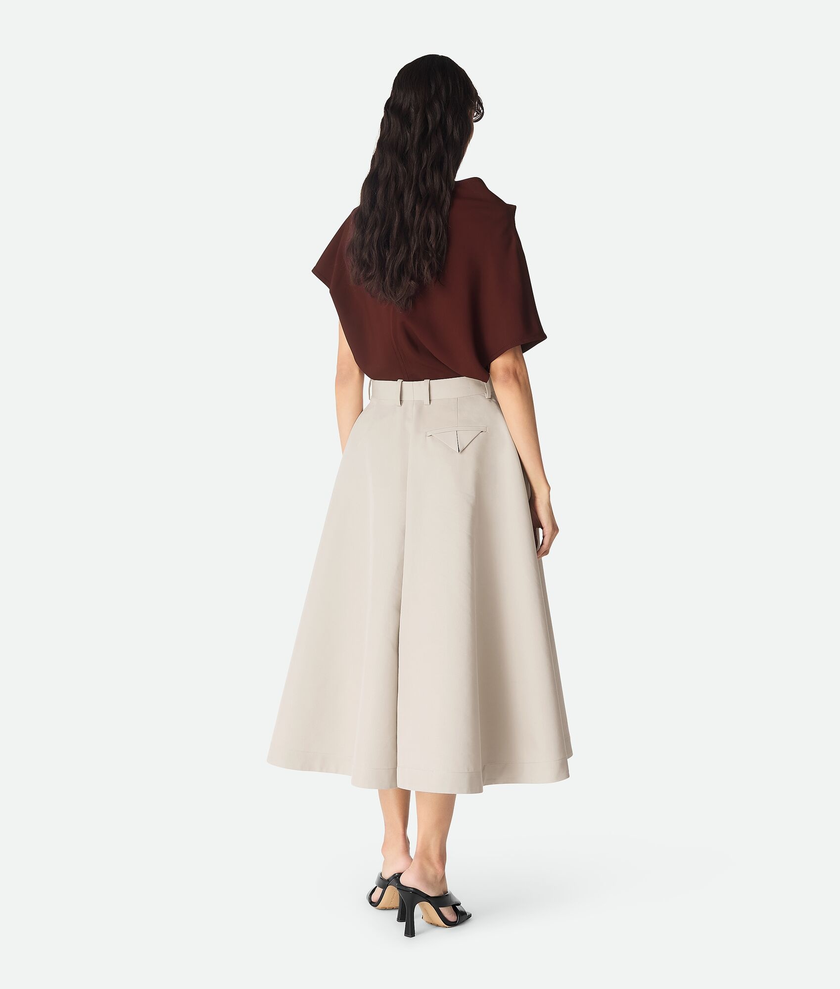 Silk And Cotton Twill Culotte - 3