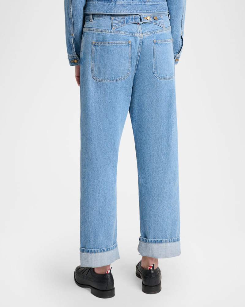 Washed Classic 5-Pocket Selvedge Jeans 3