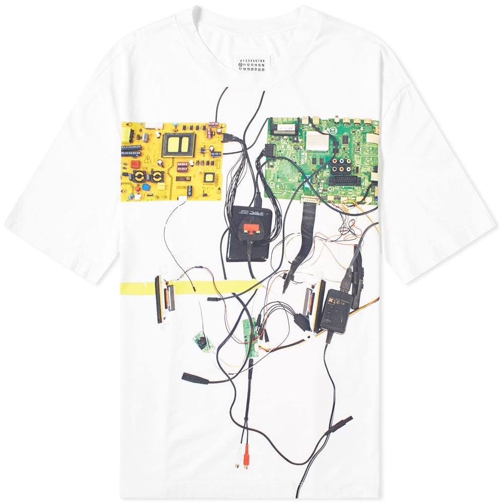 Maison Margiela 10 Oversized Circuit Print Tee - 1