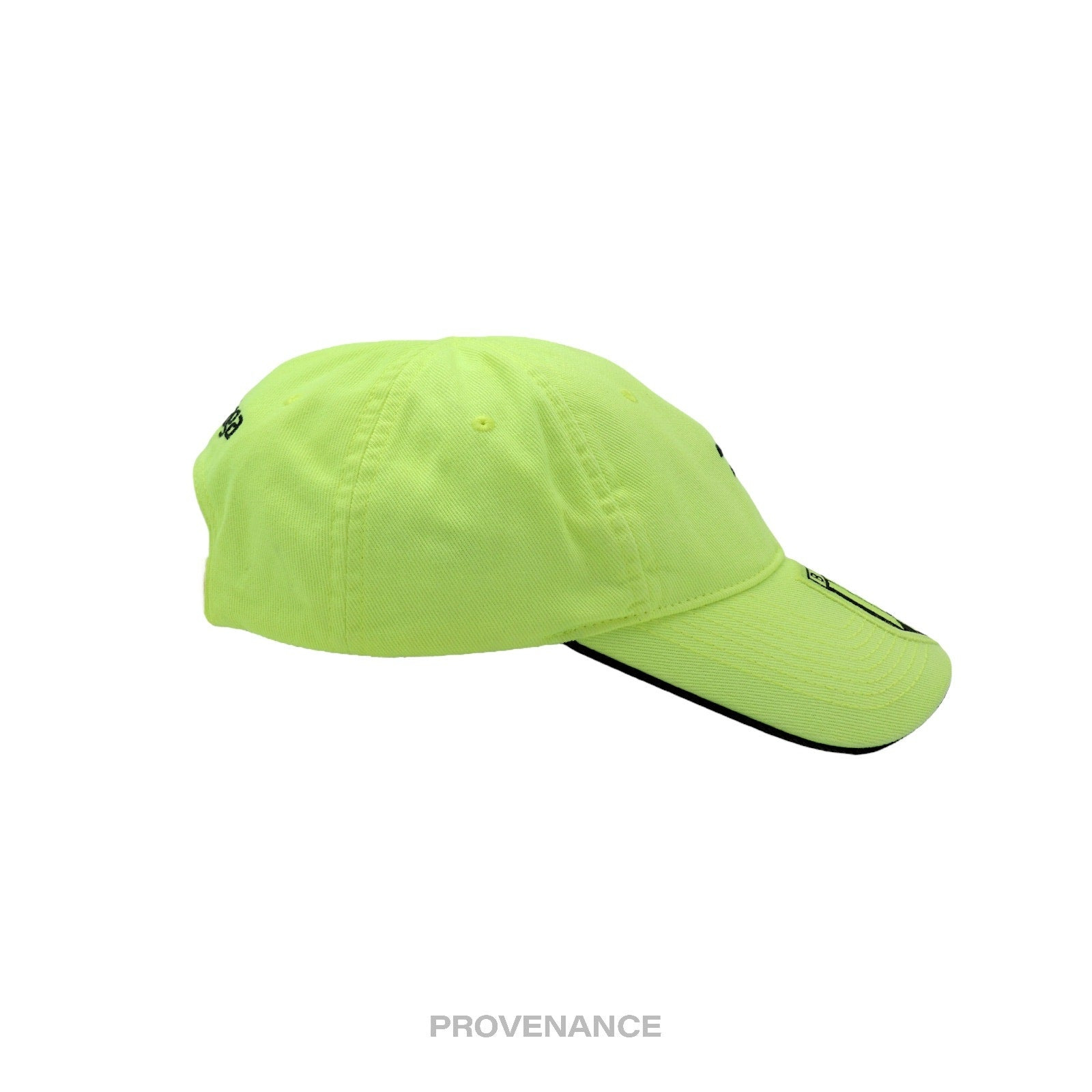 Balenciaga Soccer Crest Embroidered Logo Cap - Neon - 5