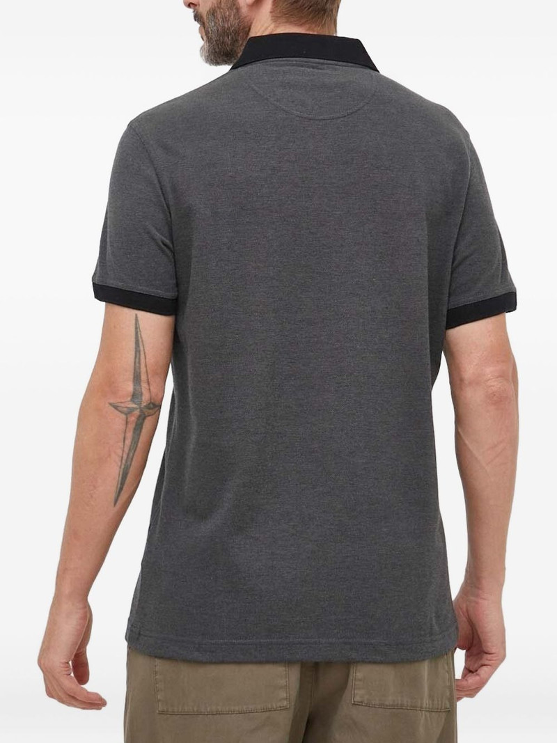 Barbour contrast-collar polo shirt outlook