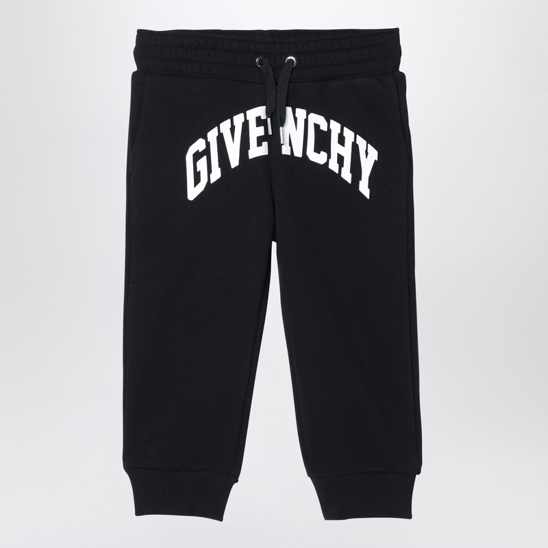 Black jogging trousers with logo - 1