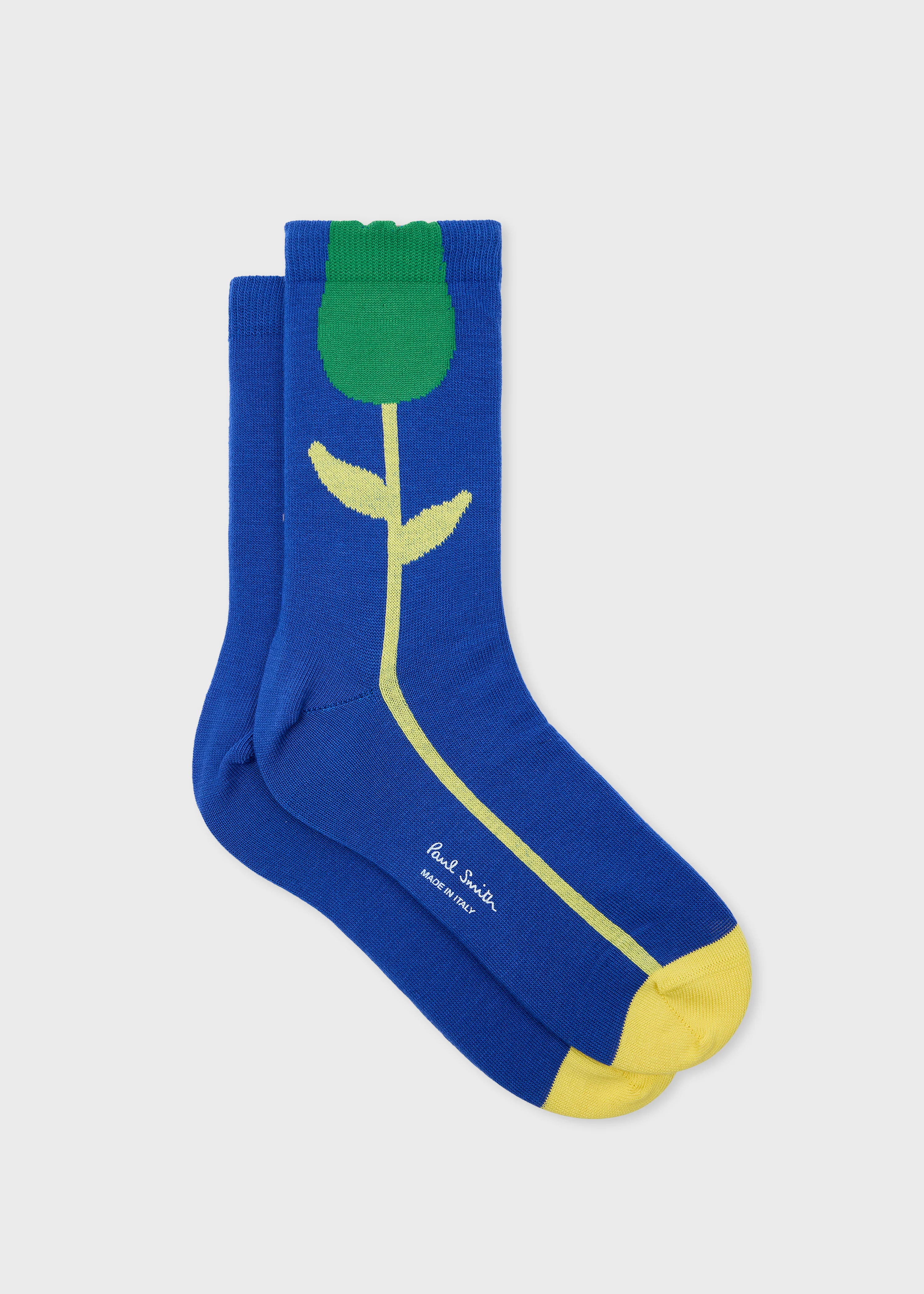 Women's Blue 'Tulip' Socks - 1