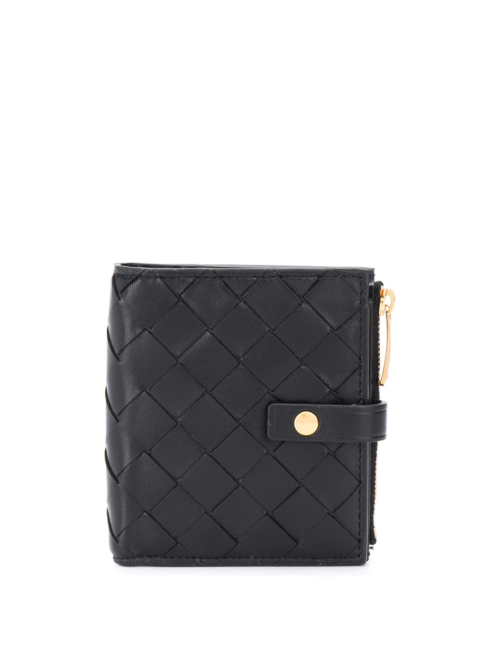 intrecciato weave compact wallet - 1