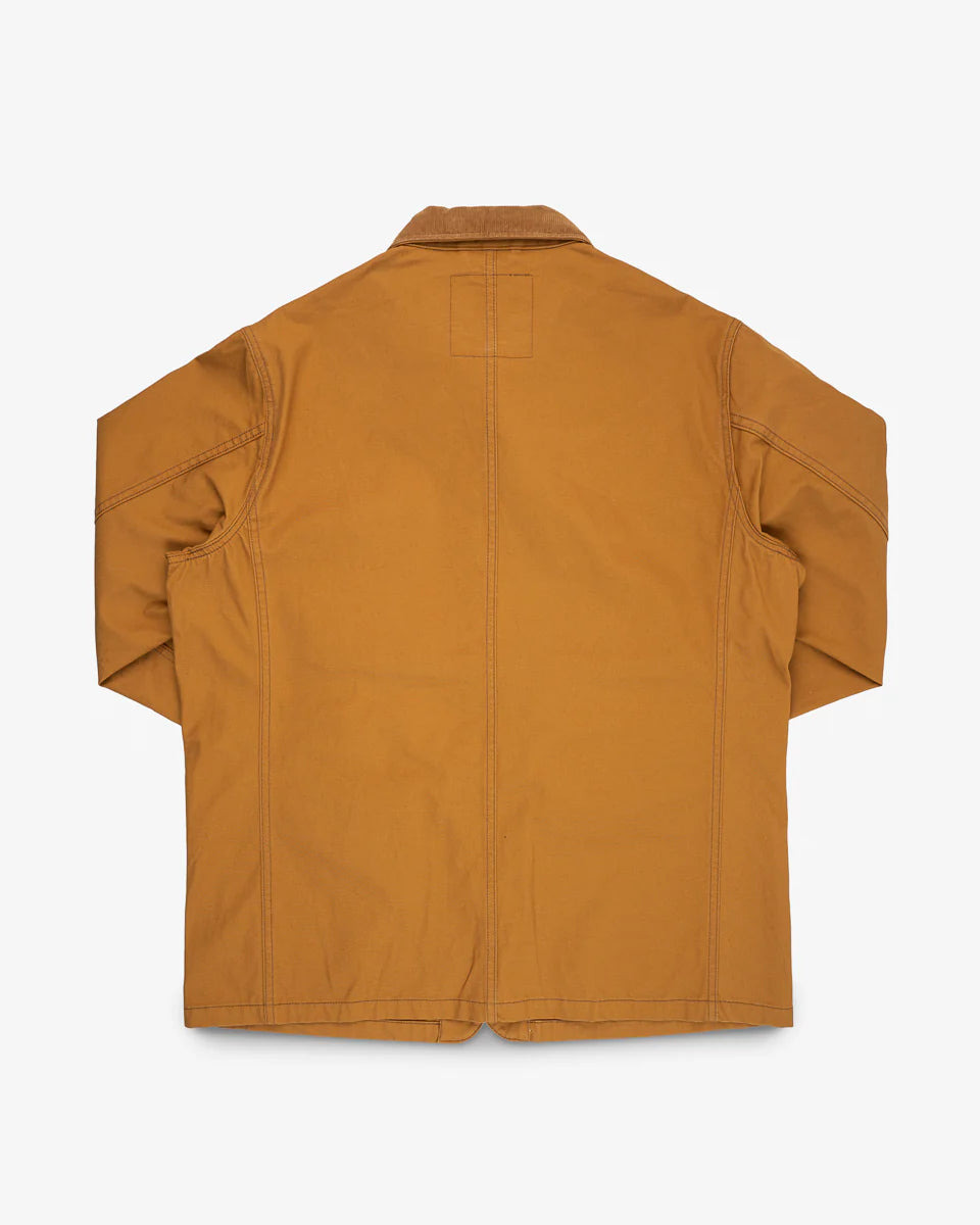 IHJ-148 10oz Kurashikizome Organic Cotton Duck Chore Jacket - Brown - 8