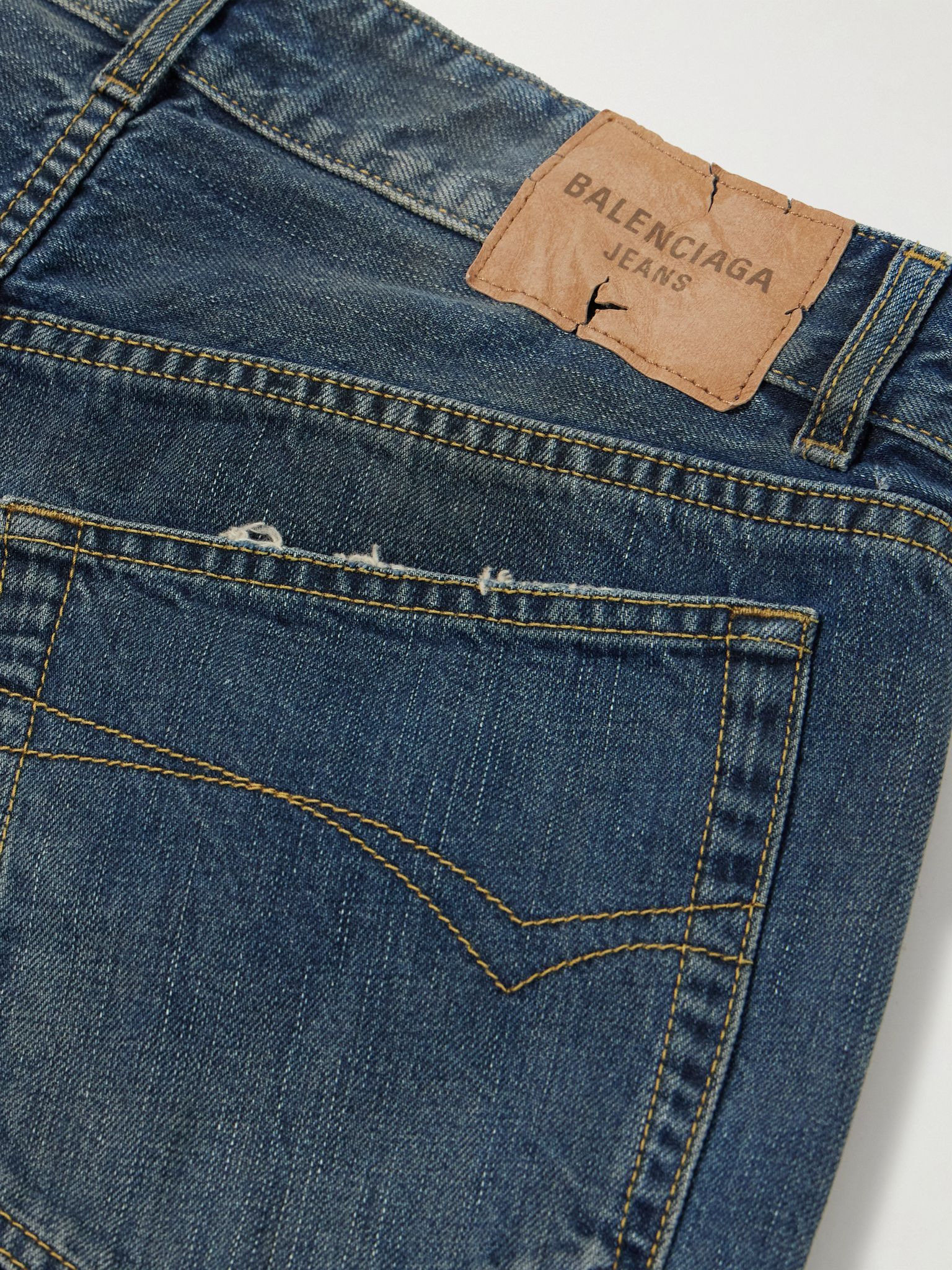 Mid-rise wide-leg jeans Blue - 6