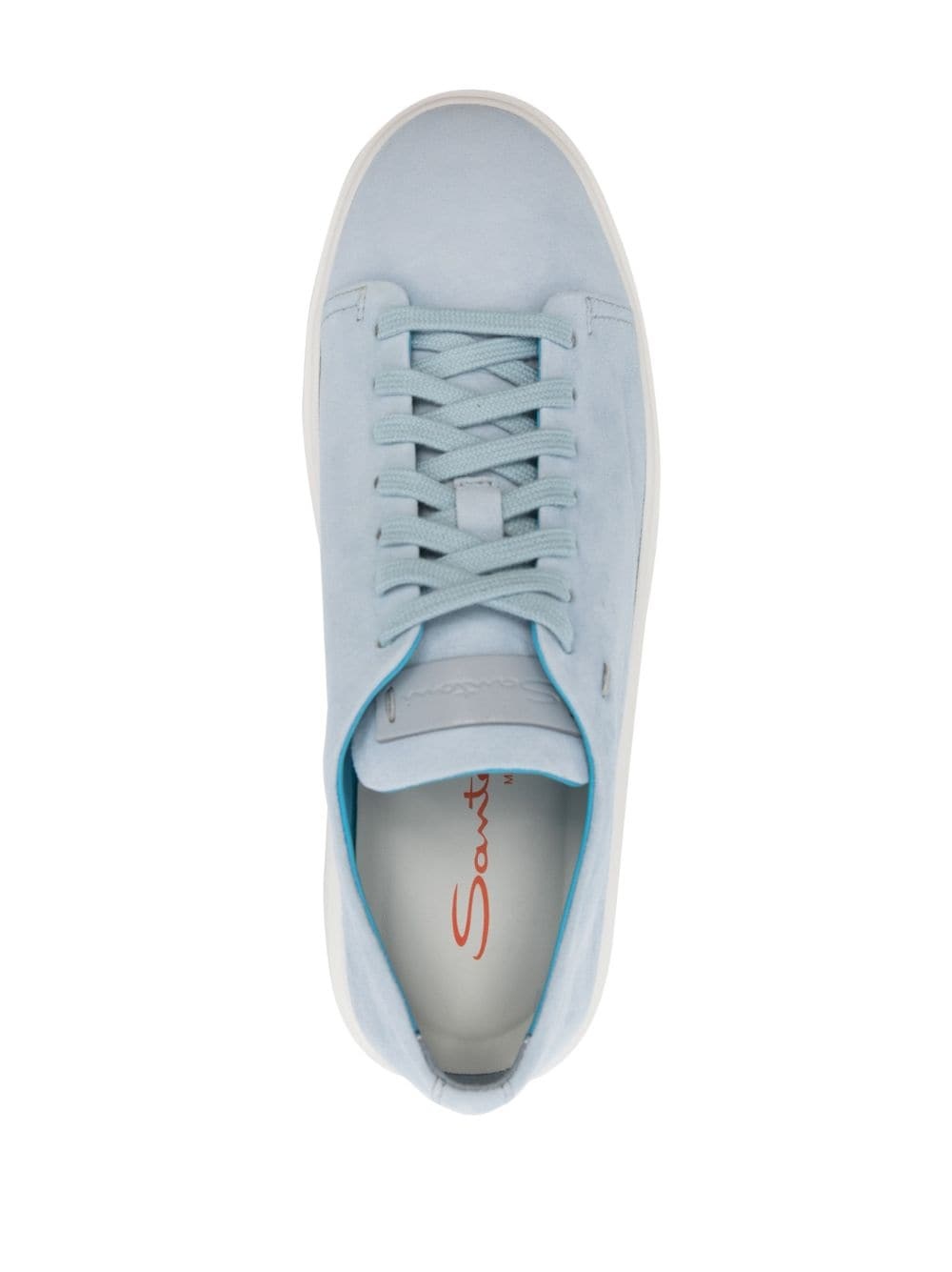 logo-debossed leather sneakers - 4