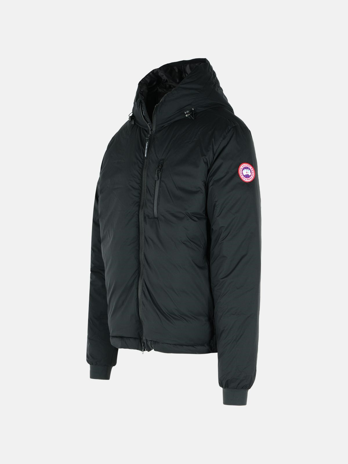 BLACK POLYAMIDE JACKET - 2