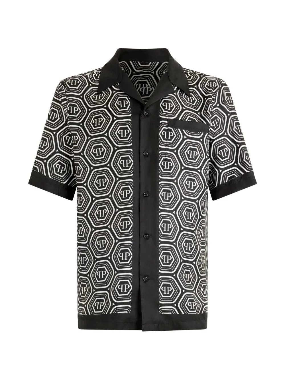 monogram short-sleeve shirt - 1