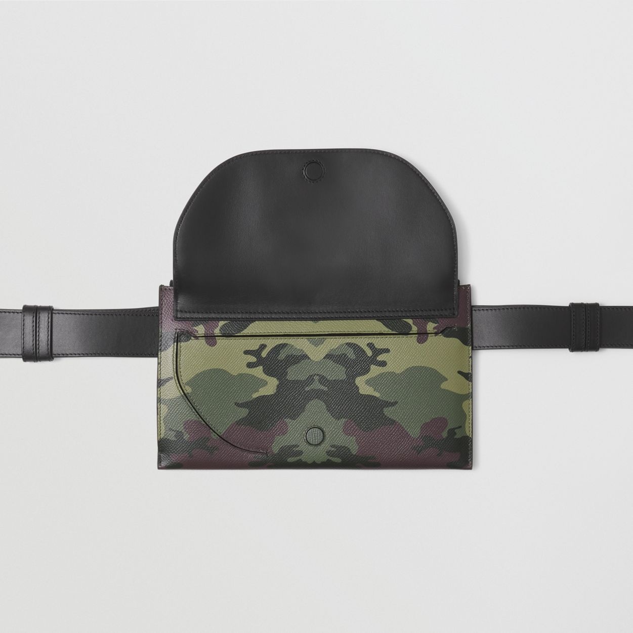 Camouflage Print Leather Olympia Belt Bag - 9