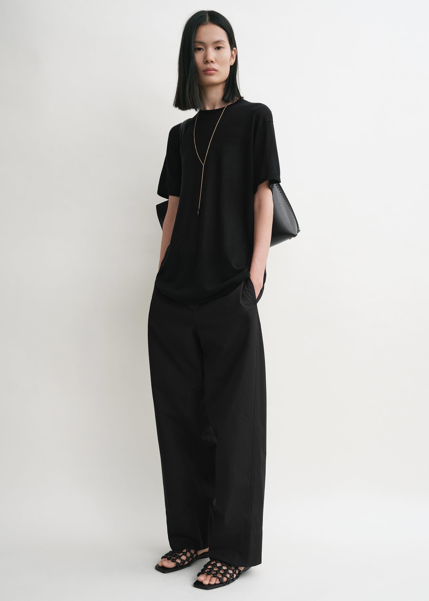 Twisted seam trousers black - 2