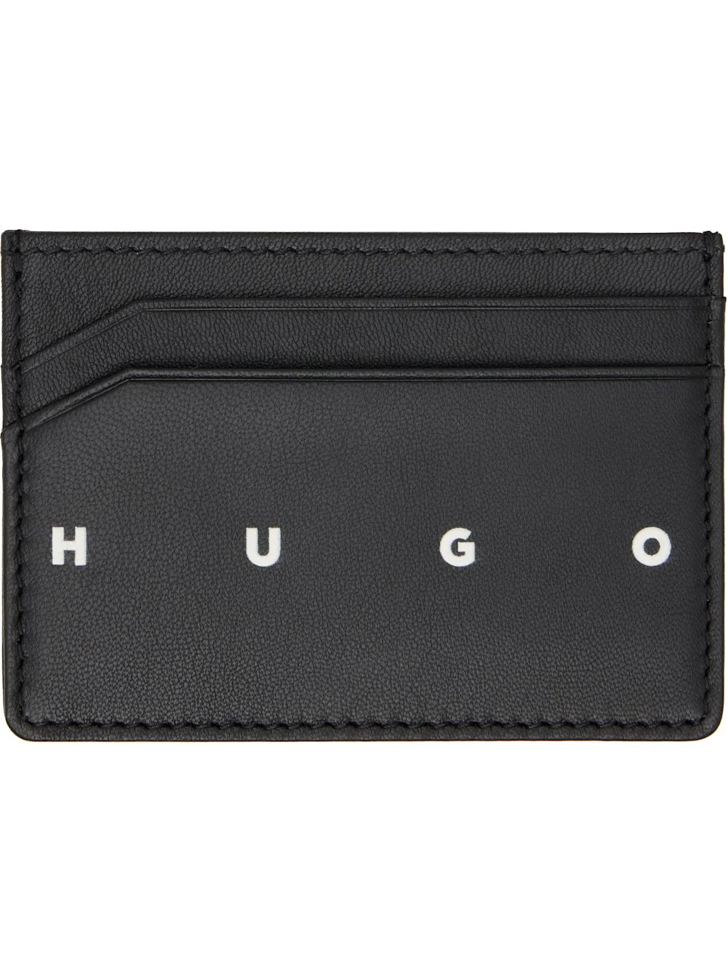 Black Leather Card Holder - 1