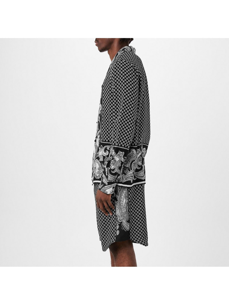 Balmain MONOGRAM SILK PYJAMA SHIRT outlook