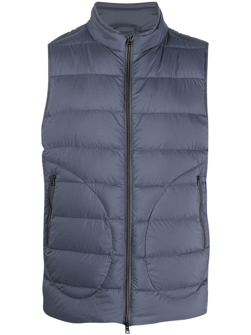 padded high-neck gilet 1