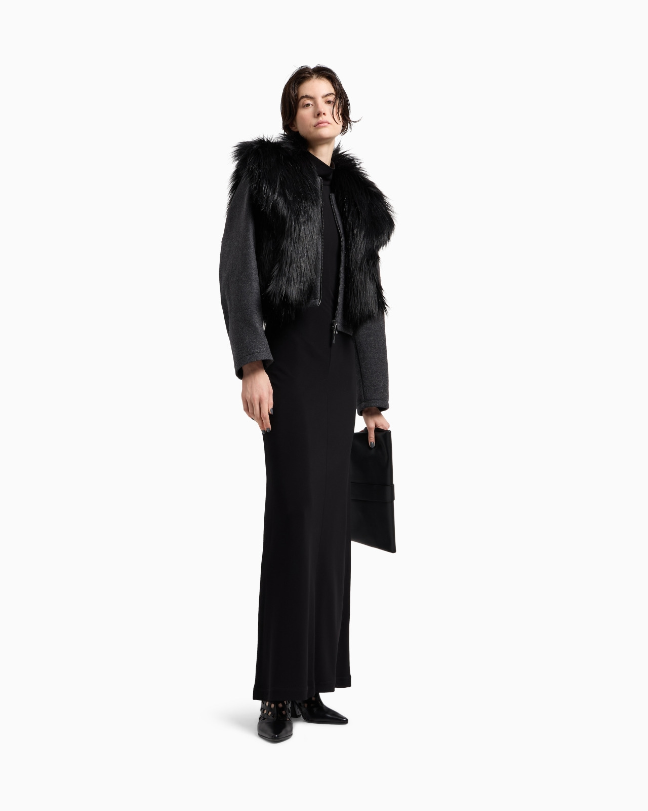 ASV POLYGON CAPSULE COLLECTION VISCOSE CRÊPE INTERLOCK LONG DRESS - 2