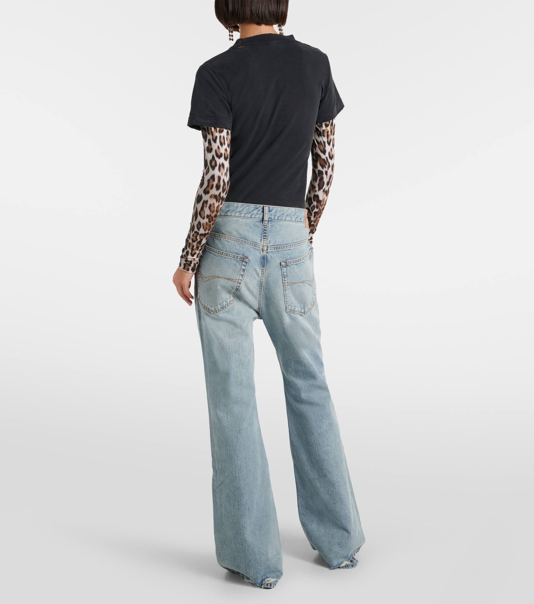 Mid-rise flared jeans - 3