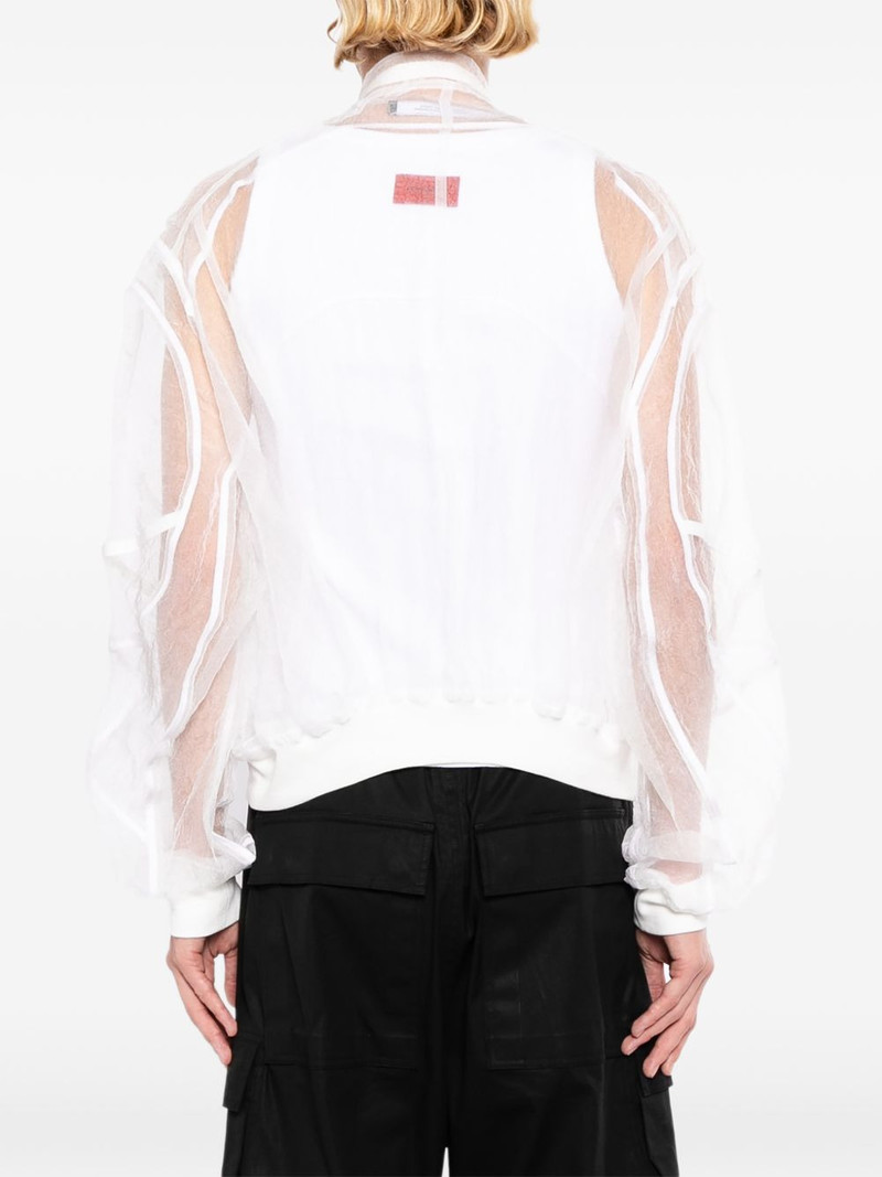 sheer panelled jacket 4