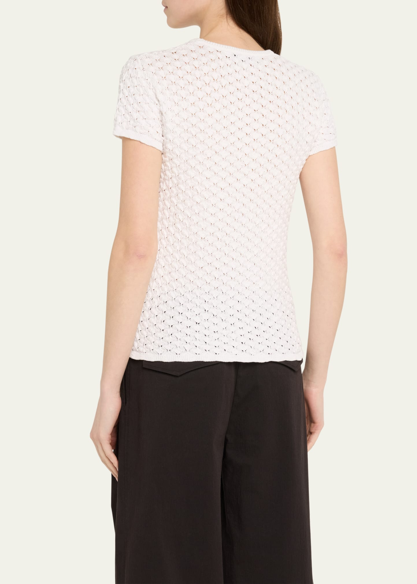 Quincy Short-Sleeve Crochet Top - 3