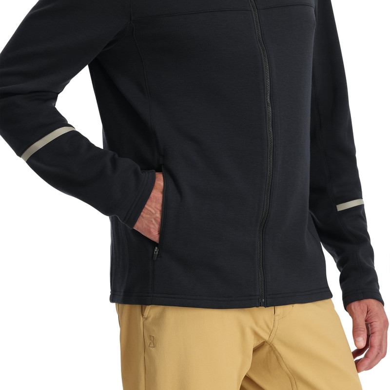 Mens Speed Fleece Full Zip Jacket - Black 3